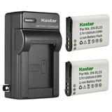 Kastar 2-Pack Battery and AC Wall Charger Replacement for Nikon EN-EL23 ENEL23 Battery Nikon MH-67 MH-67P Charger Nikon Coolpix B700 Coolpix P600 Coolpix P610 Coolpix P610s Coolpix P900