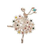 Kayannuo Christmas Clearance Ballet Dancing Girl Brooch Elegant Dance Skirt Pin Ladies Anti-Lighting Corsage