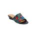 Women's The Capri Slip On Mule by Comfortview in Black Embroidery (Size 8 1/2 M)