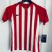 Nike Shirts & Tops | New With Tags Youth Unisex Nike Dri Fit Soccer Shirt Medium Red, White Stripes | Color: Red/White | Size: Medium
