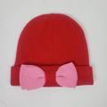 Kate Spade Accessories | Kate Spade Beanie Pink Bow Accent Hat | Color: Pink/Red | Size: Os