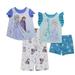 Disney Pajamas | Disney’s Frozen Girl’s 4-Piece Pj Set | Color: Blue/Purple | Size: 7g