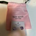 Kate Spade Jewelry | Kate Spade Amethyst Stud Earrings Nwt | Color: Purple/Silver | Size: Os