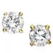 Giani Bernini Jewelry | Giani Bernini Round Cubic Zirconia Studs With Gift Box And Jewelry Pouch | Color: Gold/White | Size: Os