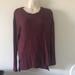 American Eagle Outfitters Tops | American Eagle Soft And Sexy Plush Long Sleeve Maroon Burgundy Shirt | Color: Purple/Red | Size: Xs