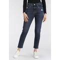 Skinny-fit-Jeans LEVI'S "501 SKINNY" Gr. 26, Länge 28, blau (dark indigo) Damen Jeans Röhrenjeans