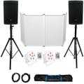 DJ Package w/ 2) JBL EON715 15 Active Speakers w/Bluetooth+Stands+Facade+Lights
