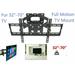 Fixed Tilt Full Motion TV WALL MOUNT BRACKET Magicked Easy to Install Cold-rolled Steel Black Fit For 32-70 inch