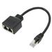 LYUMO RJ45 Ethernet Network Adapter Cable Extension 1 Male to 2 Female LAN Ethernet RJ45 Splitter Adapter for CAT7 Networks