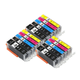 15 Pack Hi-Yield Compatible Ink Cartridge For Canon 270 271 PGI270XL BK CLI271XL BK/C/M/Y For use with Canon Pixma MG5720 5721 5722 6820 6821 6822 7720 TS5020 6020 6120 8020