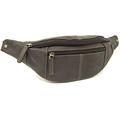 Large Visconti Premium Hunter Leather Travel Waist Bum Bag Style 721 (Oil Brown)