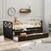 Multi-Functional Daybed with 2 Large Drawers and 1 Extra Trundle