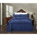 Alcott Hill® Chatan Heirloom Collection Full/Double Bedspread Set In Blue Chenille/Cotton in Blue/Navy | King Coverlet + 2 Standard Shams | Wayfair