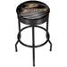 NHL Black Ribbed Bar Stool - 20.75 x 20.75 x 29