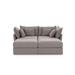 Multi Color Sectional - Junto 79" Wide Reversible Modular Sofa & Chaise w/ Ottoman Linen/Upholstery | 35 H x 79 W x 73 D in | Wayfair 2084