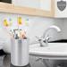 menggutong Stainless Steel Organizer Toothpaste Holder Home Toothbrush Holder for Bathroom Metal in Gray | 3.74 H x 2.56 W x 2.56 D in | Wayfair