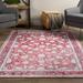 91 x 60 x 0.16 in Area Rug - Canora Grey Addison Kensington Red Persian 5’ X 7’7" Non-Skid Area Rug Polyester | 91 H x 60 W x 0.16 D in | Wayfair