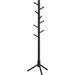 Latitude Run® 8 - Hook Freestanding Frankfurt Coat Rack Wood in Black | 18.5 H x 18.5 W x 69 D in | Wayfair 59836B7541084AA0ABB5D9CA2EC209E1