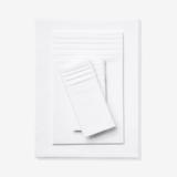 Microfiber Pleated Hem Sheet Set by BrylaneHome in Off White (Size FULL)