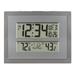 La Crosse Technology Atomic Digital Gray & Silver Contemporary Clock 512-85937-Int