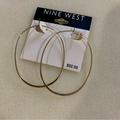 Nine West Jewelry | Nine West Gold-Tone Hoops Earring | Color: Gold | Size: 2.5”