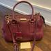 Burberry Bags | Burberry Gladstone Leather Satchel Bag | Color: Purple | Size: Os