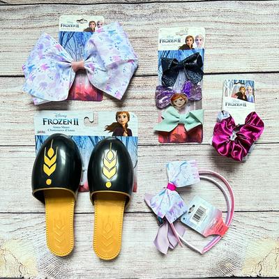 Disney Bath, Skin & Hair | Disney Frozen Ii Shoes, Hair Clips, Headband & Accessories New | Color: Pink/Purple | Size: Osg