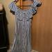 American Eagle Outfitters Dresses | Off The Shoulder Dress | Color: Blue/White | Size: Xs