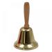 Steel Hand Bell with Solid Wood Handle for Christmas Wedding Events Decoration Call Bell Alarm Jingles