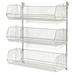 Chrome Basket Shelving Unit with 9 in. Adjustable Wire Baskets - 36 x 20 x 34 in.