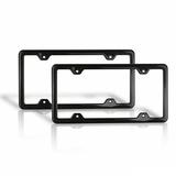 OMAC License Plate Frame tag Holder for Mazda CX-5 Carbon Fiber Black 2 Pcs