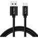 PRO USB Type-C Braided Cable Works with Media Logitech Keyboards at Full 65 Watt Charging and 5Gbps Data Transfer Speeds [ 1.5M/5Ft Long]