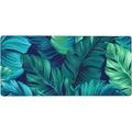 Tropical Palm Leaves Mouse pad Hawaii Beach Jungle Leaves Mouse pad Palm Leaves Floral Mousepad Green Tropical Leaves Mouse Mat Mouse Pad for Computers Laptop Office 35.5 x16 x0.12