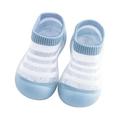 Dadaria Girls Knee High Socks 3Months-3Years Toddler Baby Boys Girls Cute Fashion Stripe Hollow Out Breathable Soft Non-slip Toddler Shoes Socks Sky Blue 15-18 Months Girls