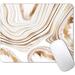 Square Mouse Pad Thin Gold Line Mousepad Rose Gold Marble Mouse Pad for Women Modern Marbling Agate Mousepad Non-Slip Rubber Base Mouse Pad for Laptop Computers 9.5 x 7.9 Inch