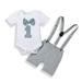 Toddler Outfits for Boys 4t Baby Boy Brand Clothes Birthday Clothes Bodysuit Set Outfits Baby Boy Romper Tie First Bow Boys Outfits&Set Boys Shorts Outfits Size 10