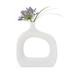 Torre & Tagus Open Vase Wide - White Ceramic