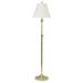 House of Troy Club Adjustable Polished Brass Floor Lamp