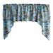 Swag Valance Cotton Fish Aquarium Print 58 Wide / 36 Tall