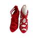 Zara Shoes | New Zara Red Cage Heel Sandal | Color: Red | Size: 8