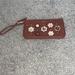 Nine West Bags | Nine West Wristlet, Cute With Flower Design , Good Used Condition | Color: Brown | Size: Os