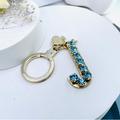 Kate Spade Accessories | Kate Spade Key Chain & Bag Charm Crystal Letter “J” | Color: Blue/Gold | Size: Os