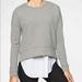 Athleta Tops | Athleta Modern Crewneck Sweatshirt Gray Xs Long Sleeves | Color: Gray | Size: Xs