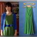 Anthropologie Dresses | Anthropologie Tennis Grass Court Racket Green Dress Zooey Deschanel Size 8p | Color: Green | Size: 8p