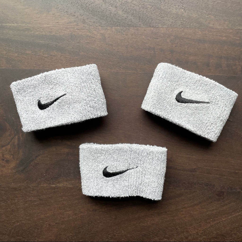 Nike Accessories | 3 Nike Grey Tennis Unisex Wristbands | Color: Gray/Silver | Size: Os