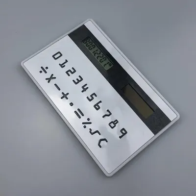 Mini Calculatrice Écologique Ultra-Mince à Affichage Numérique IMA8 pour Déterminer les Degrés