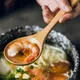 Grande Cuillère à Soupe en Bois à Long Manche Ustensile de Cuisine pour le Riz