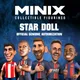 MINIX COLLECTIBLE FI-Figurines de joueurs de football 7cm dessin animé balle d'action cool