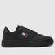 Tommy Jeans retro basket trainers in black