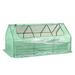 Aoodor 6ft Mini Greenhouse Polyethylene Film/Steel in Gray/Green | 35 H x 74.8 W x 39 D in | Wayfair 800-135-GR-1